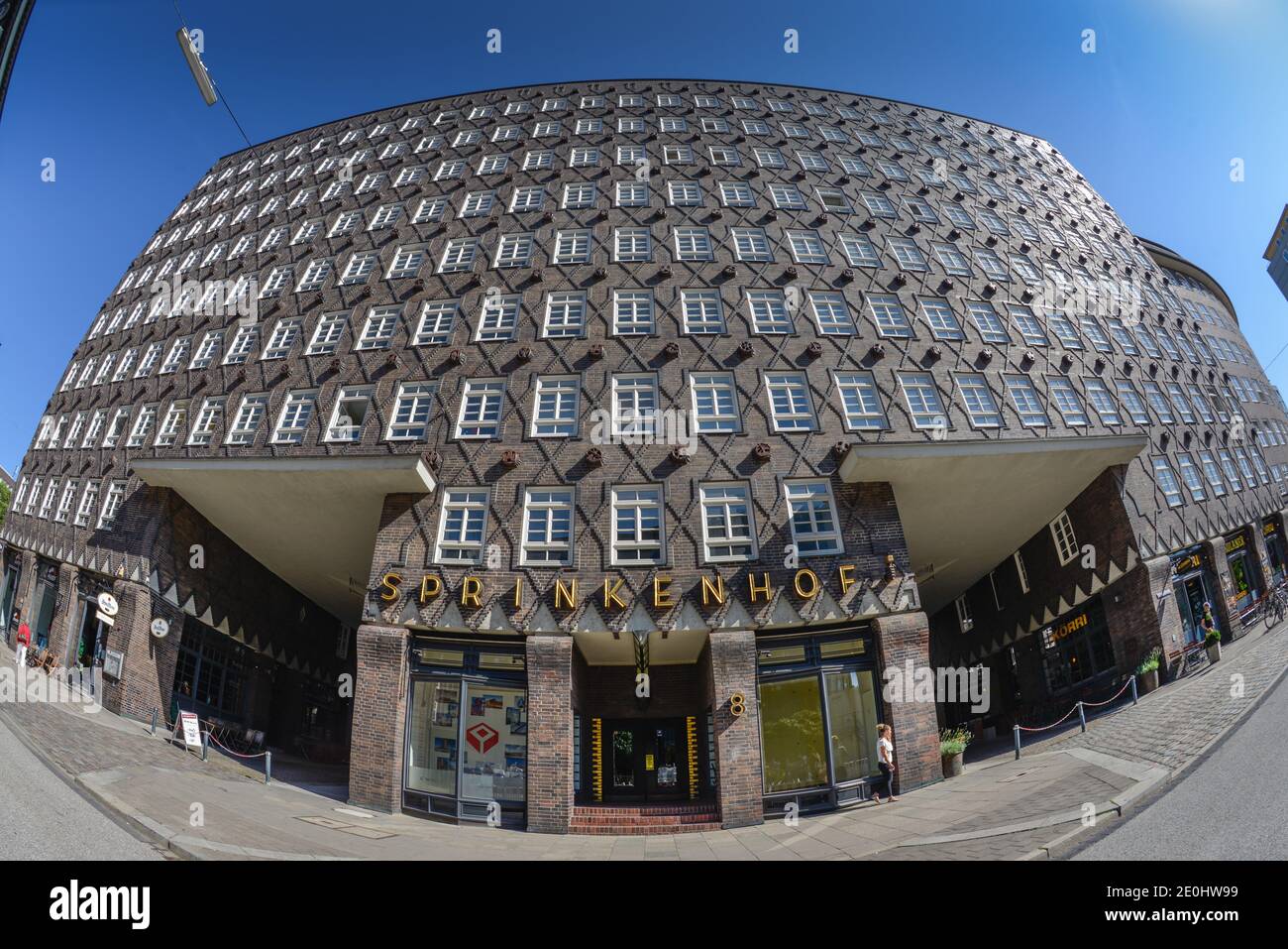 Sprinkenhof, Burchardstrasse, Kontorhausviertel, Hamburg, Deutschland Stock Photo