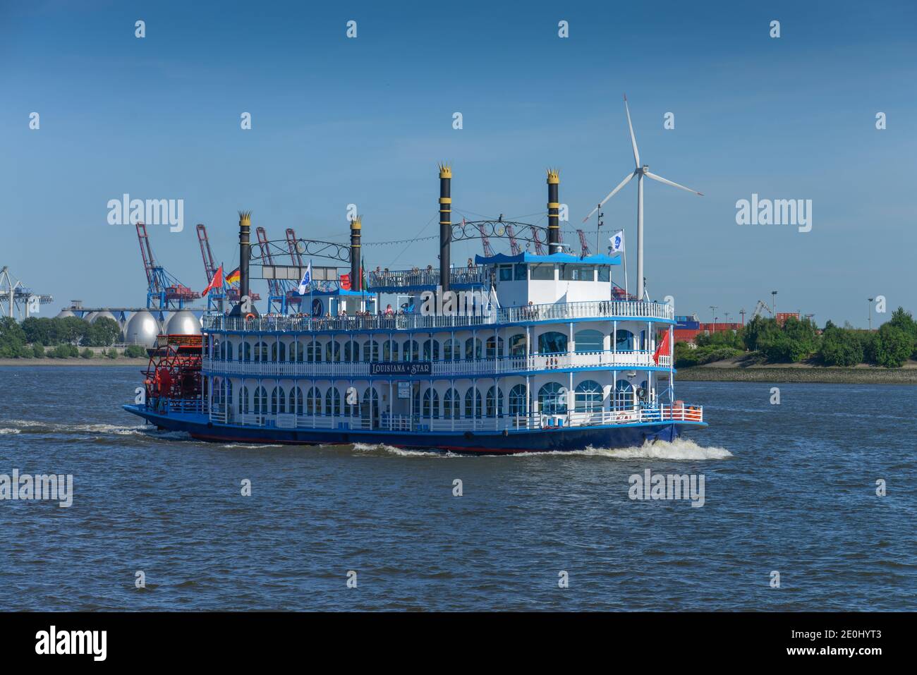 Louisiana Star, Hafenrundfahrt, Elbe, Hamburg, Deutschland Stock Photo