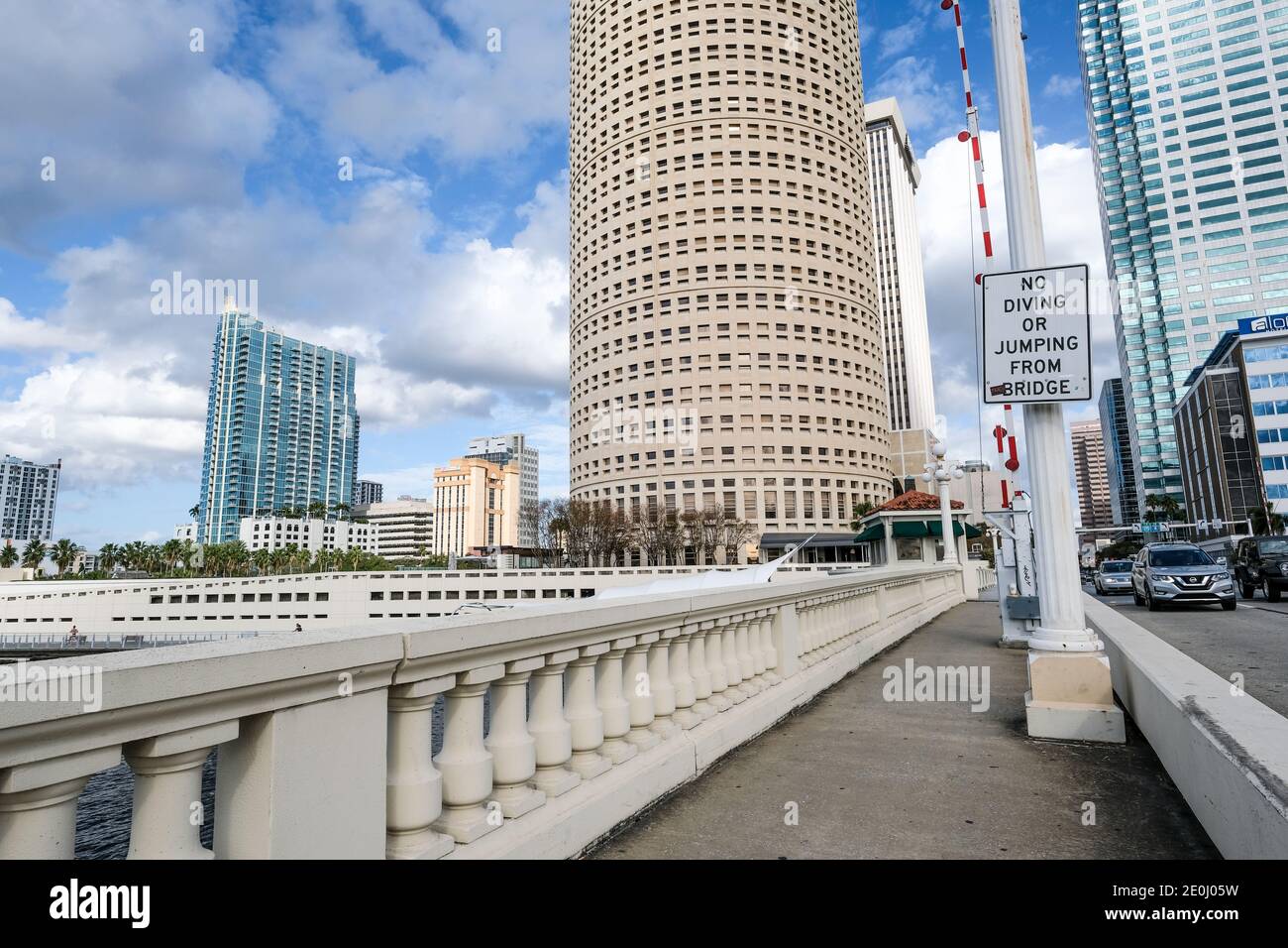 Kennedy Boulevard Bridge, Tampa, Florida Stock Photo