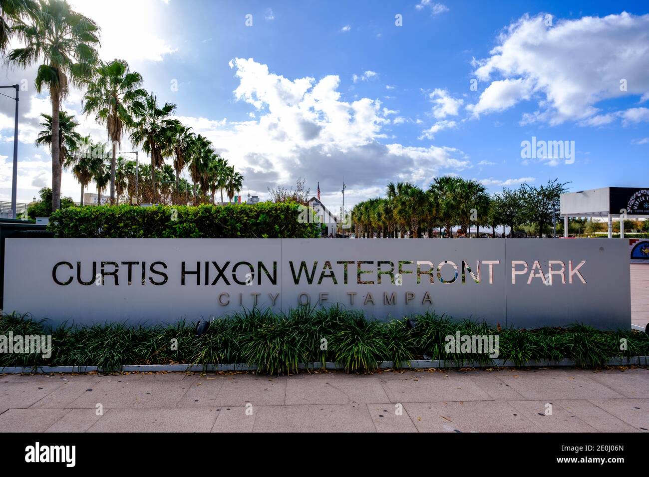 Curtis Hixon Waterfront Park, Tampa, Florida Stock Photo