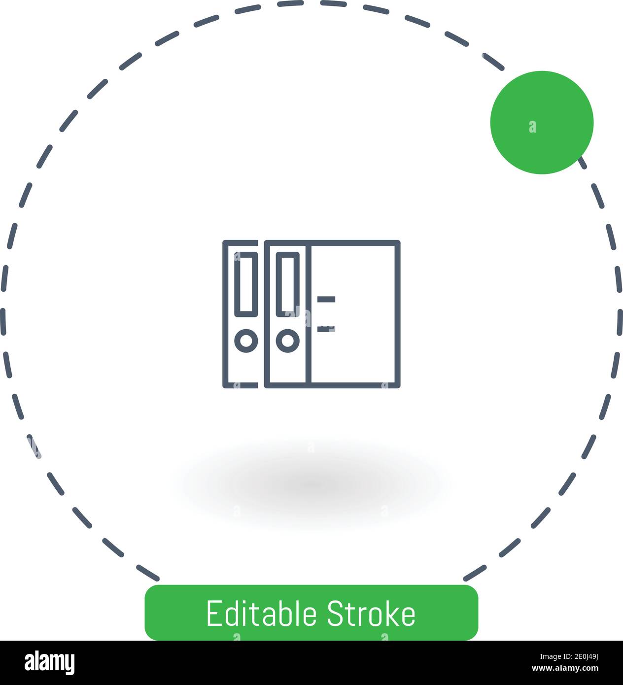 file vector icon editable stroke outline icons for web and mobile Stock ...