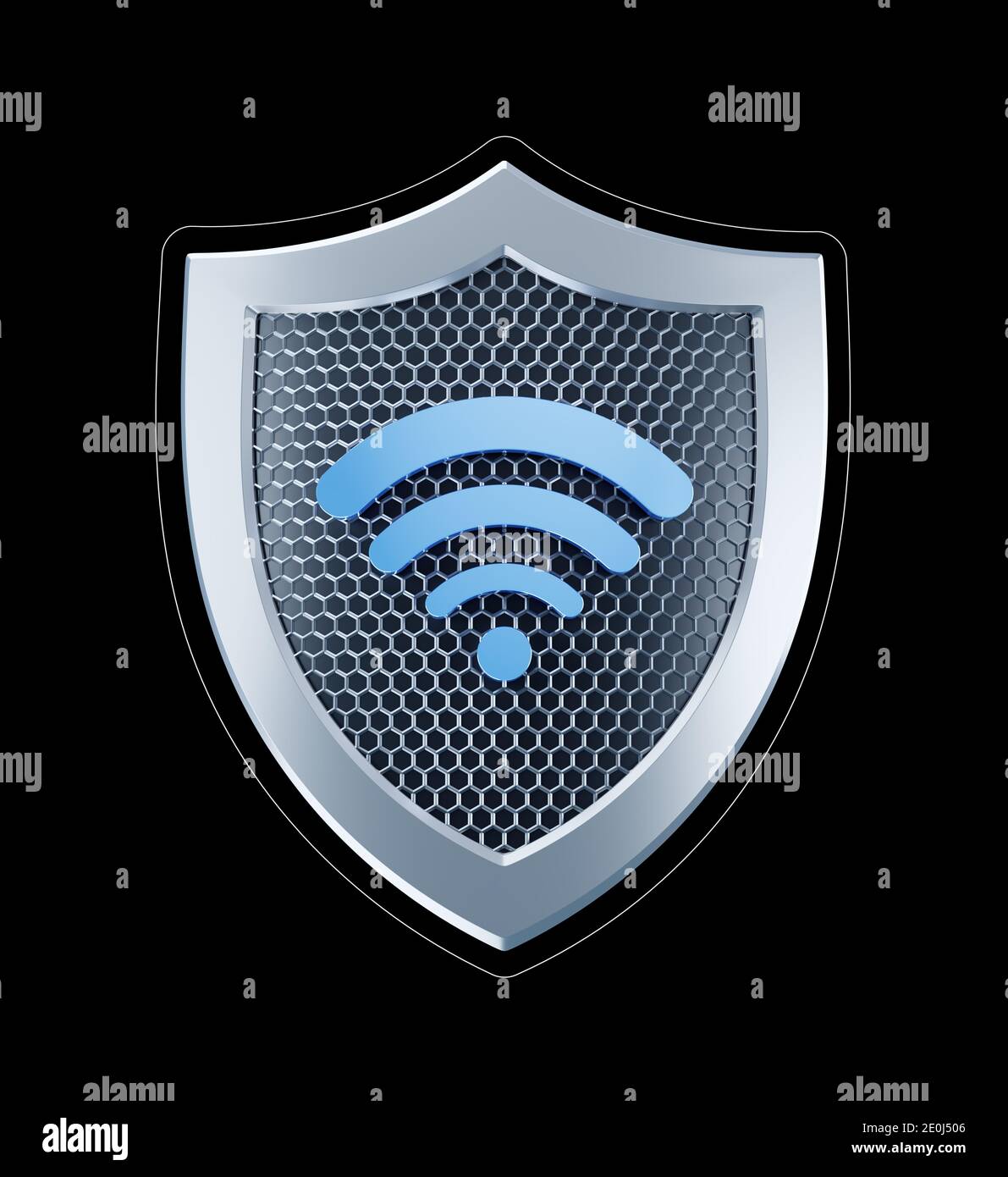Wi-Fi Security Stock Photo