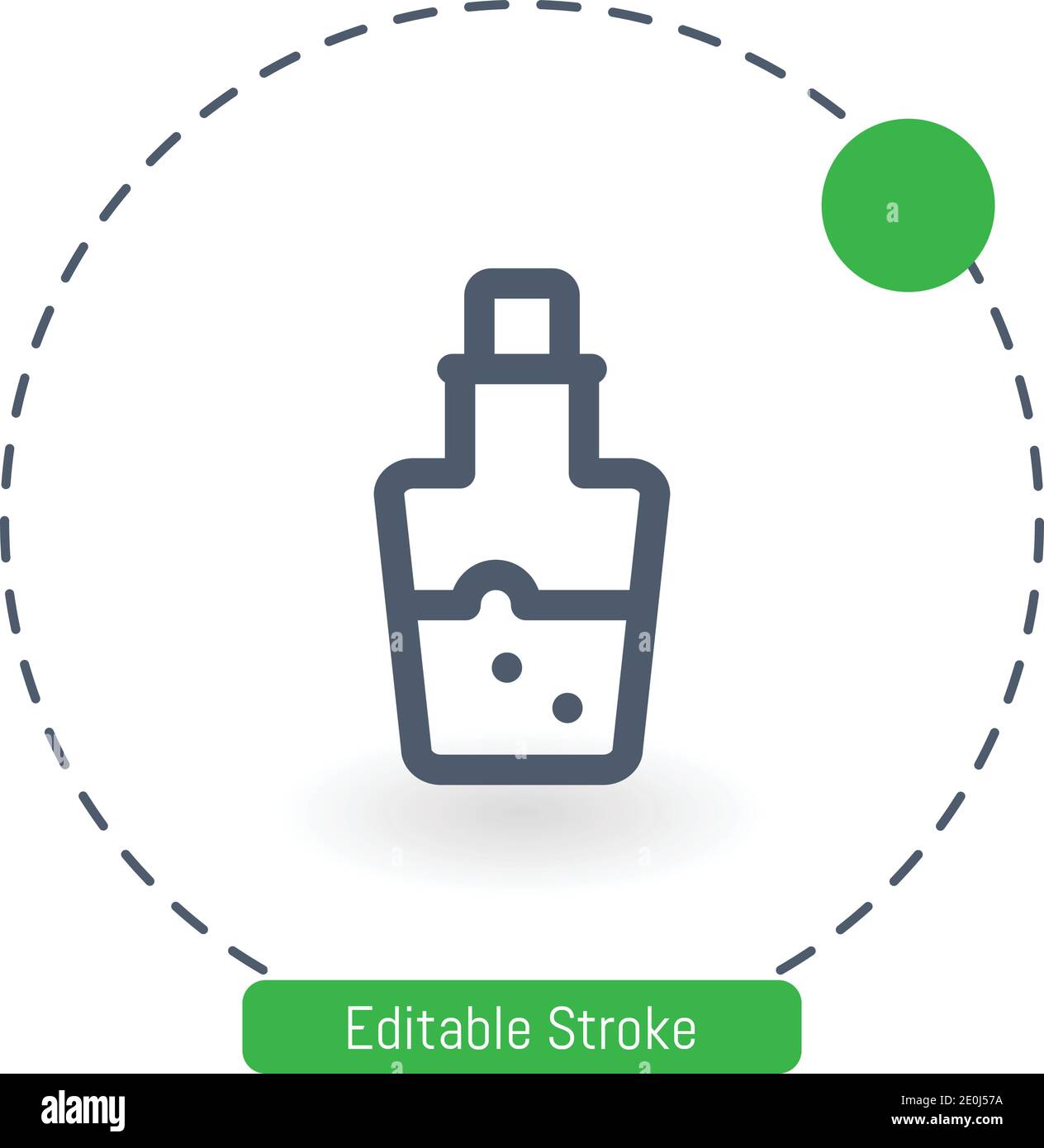 poison vector icon editable stroke outline icons for web and mobile ...