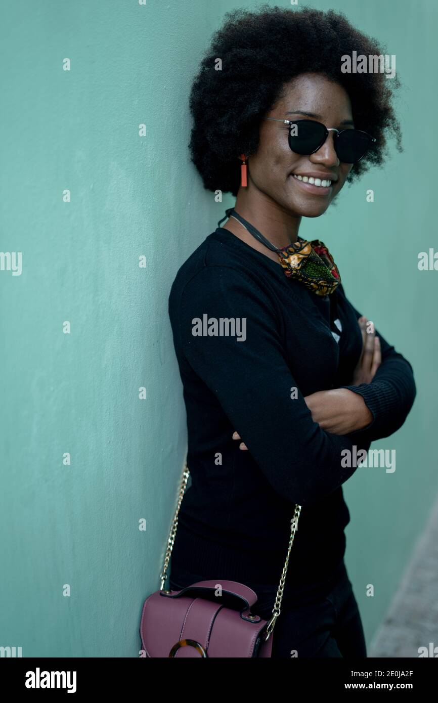 young-black-woman-with-afro-hairstyle-stock-photo-alamy
