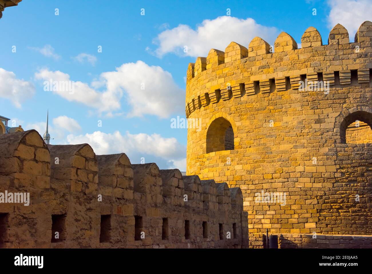 Walled city of Baku in the Old City, UNESCO World Heritage site, Baku,  Azerbaijan Stock Photo - Alamy