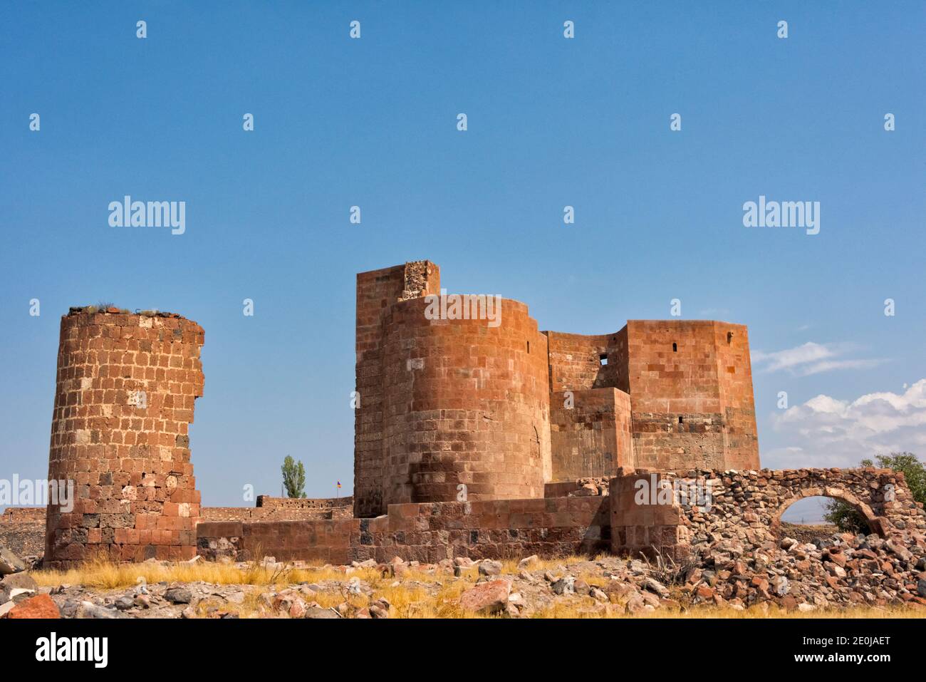 Dashtadem Fortress (7th-19th centuries), Dashtadem, Aragatsotn Province, Armenia Stock Photo