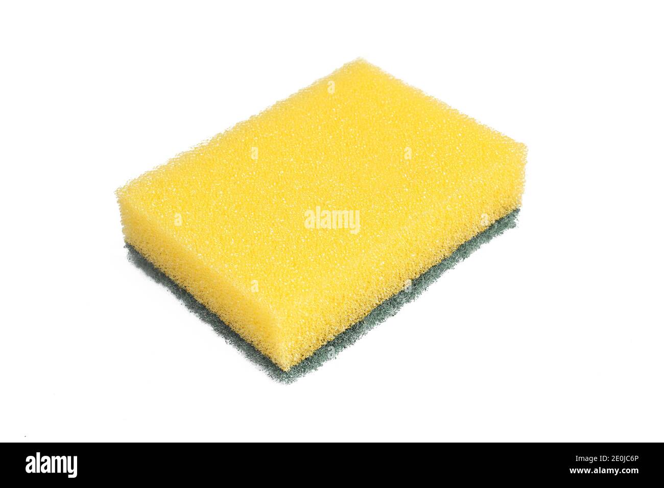 Yellow kitchen sponge isolated on white background Stock Photo Alamy