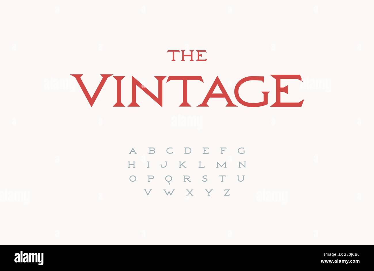 Classic antique font, thin elegant serif alphabet for luxury logo, headline, monogram, vintage lettering and typography. Retro roman letters, vector Stock Vector