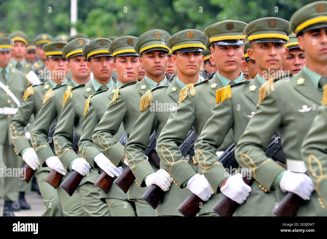 A Graduation Ceremony Of The 40Th Class Of The Trainees Army Officers At A  Military Academy In Cherchell 90 Km West Of Algiers, Algeria, On June 27,  2012. Photo By Billal Bensalem/Abacapress.com