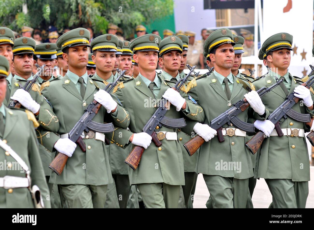 A Graduation Ceremony Of The 40Th Class Of The Trainees Army Officers At A  Military Academy In Cherchell 90 Km West Of Algiers, Algeria, On June 27,  2012. Photo By Billal Bensalem/Abacapress.com