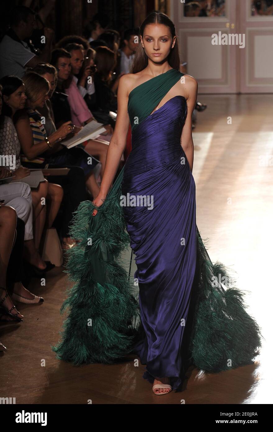 A model wears a creation by Lebanese designer Zuhair Murad for his  Fall-Winter 2012-2013 Haute-Couture collection presentation in Paris,  France, July 4, 2012. Photo by Giancarlo Gorassini/ABACAPRESS.COM Stock  Photo - Alamy, image size:879x1390