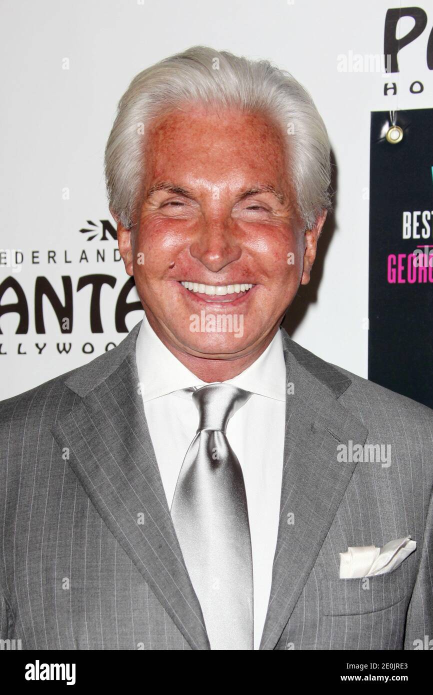 George Hamilton arriving at the opening night of Broadway musical 'La ...