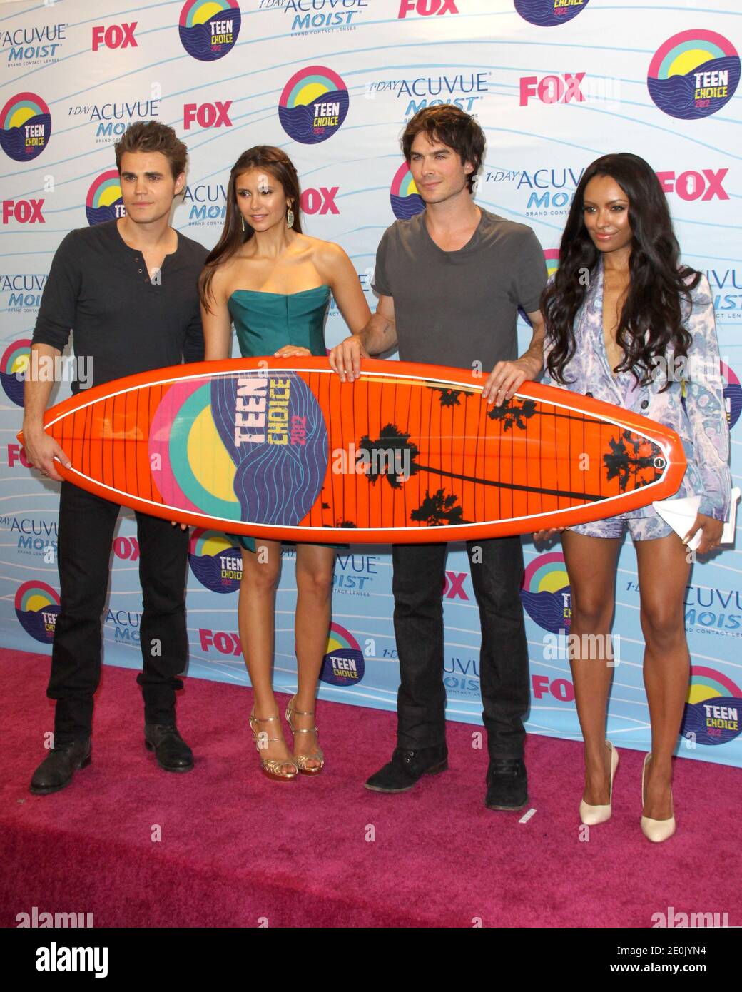 Socialist Kommerciel Veluddannet Paul Wesley, Nina Dobrev, Ian Somerhalder, and Kat Graham attending the  2012 'Teen Choice Awards' held at the Gibson Amphitheatre in Universal  City, CA, USA, on July 22, 2012. Photo by Tony