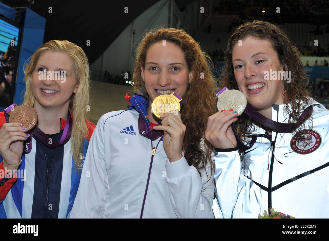 France s Camille Muffat Receiving The Gold Medal In The 400 Meters france-s-camille-muffat-receiving-the-gold-medal-in-the-400-meters
