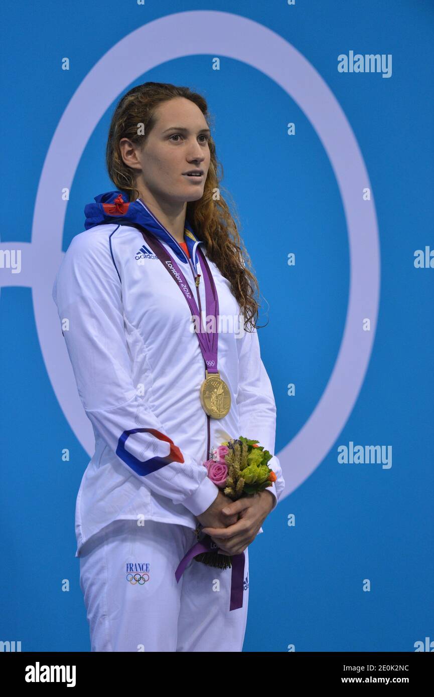 France s Camille Muffat Receiving The Gold Medal In The 400 Meters france-s-camille-muffat-receiving-the-gold-medal-in-the-400-meters