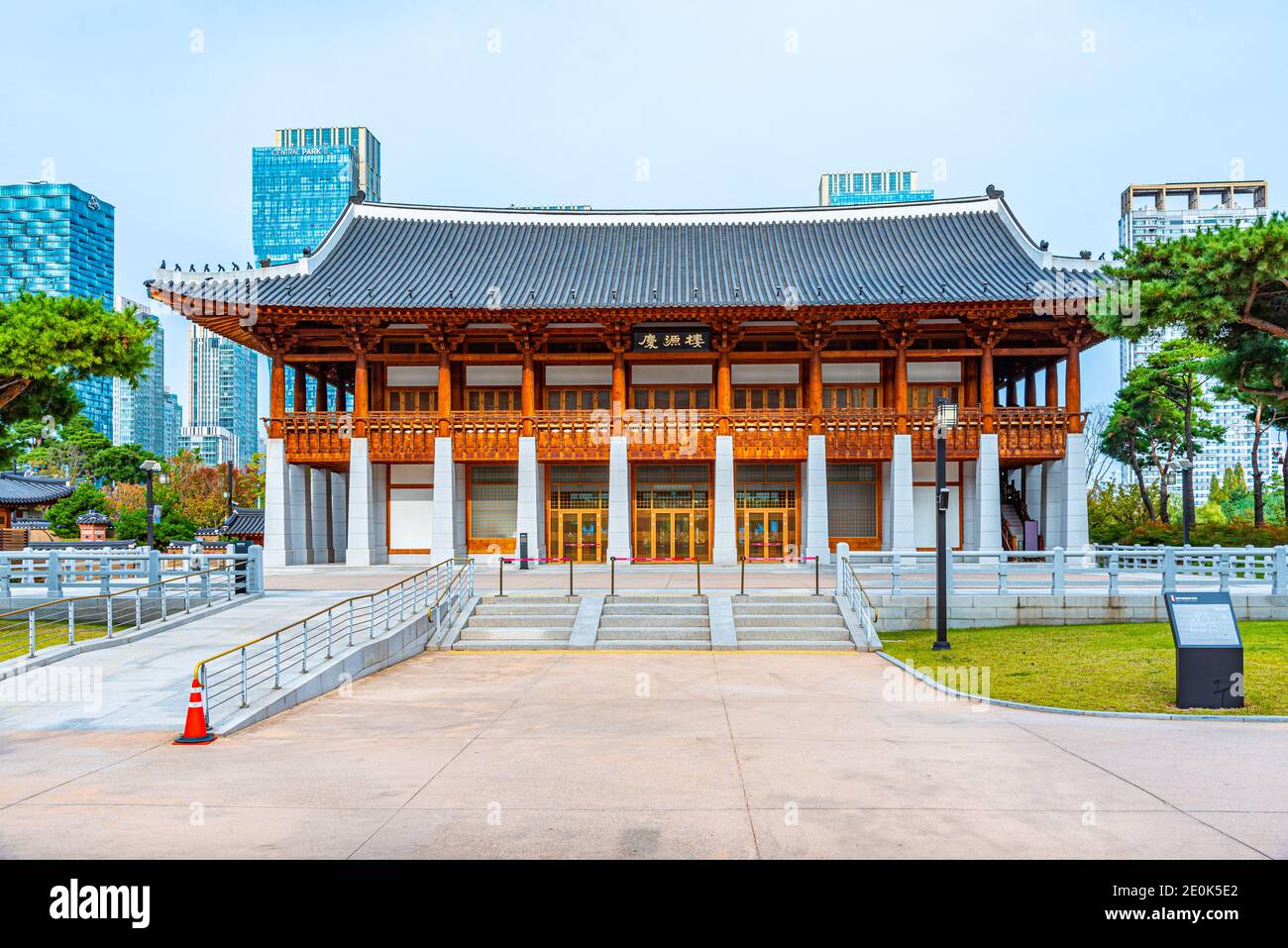 INCHEON, KOREA, OCTOBER 25, 2019 Ambassador hotel designed as Hanok