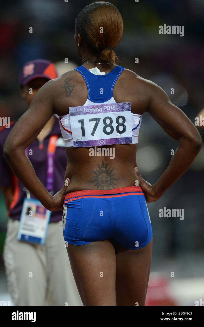 Antoinette Nana Djimou Ida of France competes in the Women's Heptathlon during the London 2012 Olympic Games at Olympic Stadium, in London, UK on August 4, 2012. Photo by Gouhier-Guibbaud-JMP/ABACAPRESS.COM Stock Photo