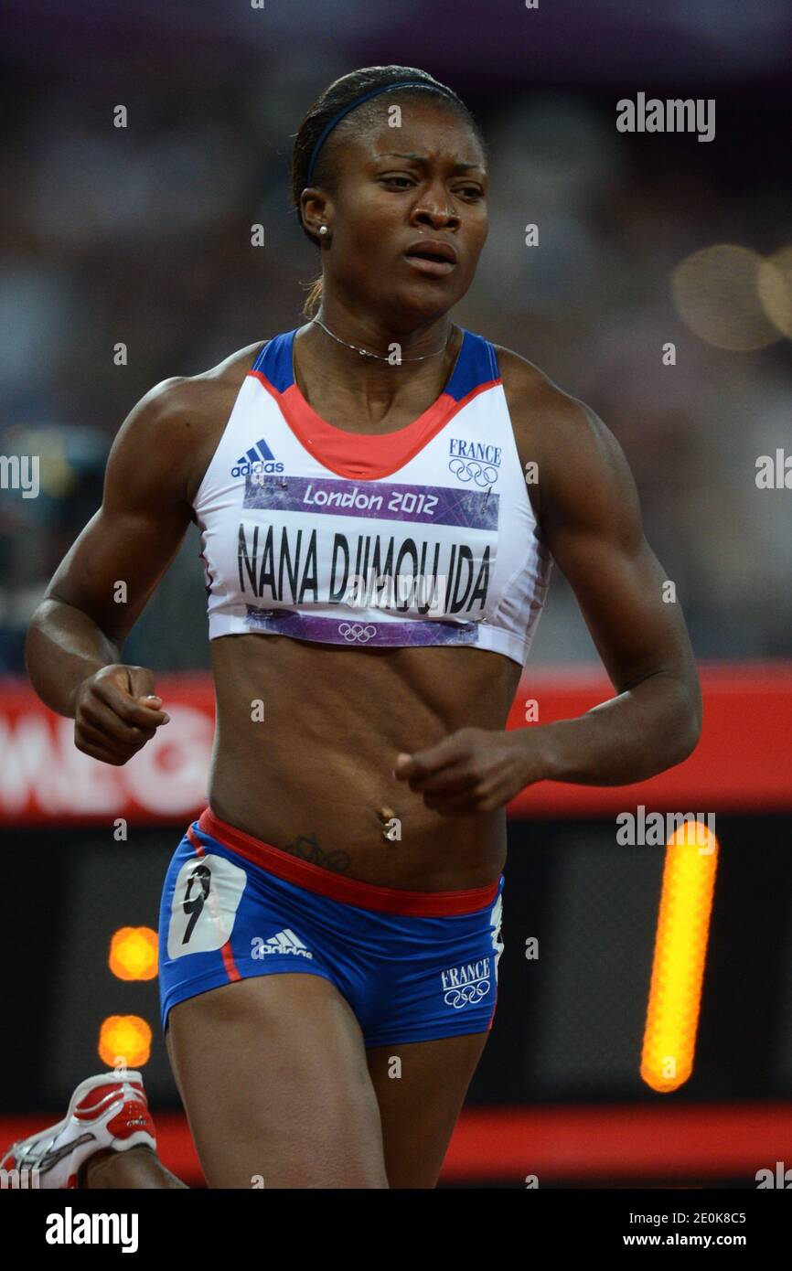 Antoinette Nana Djimou Ida of France competes in the Women's Heptathlon during the London 2012 Olympic Games at Olympic Stadium, in London, UK on August 4, 2012. Photo by Gouhier-Guibbaud-JMP/ABACAPRESS.COM Stock Photo