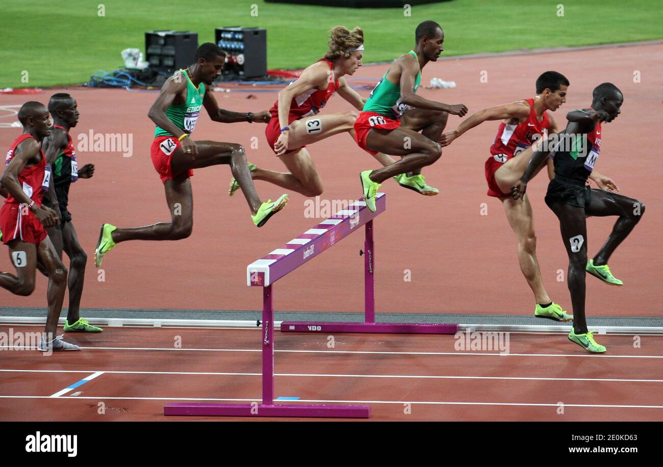 Illustration during the 3000m steeplechase final at Olympic Stadium during the 2012 Summer Olympic Games in London, UK, Monday, August 6, 2012. Photo by Giuliano Bevilacqua/ABACAPRESS.COM Stock Photo