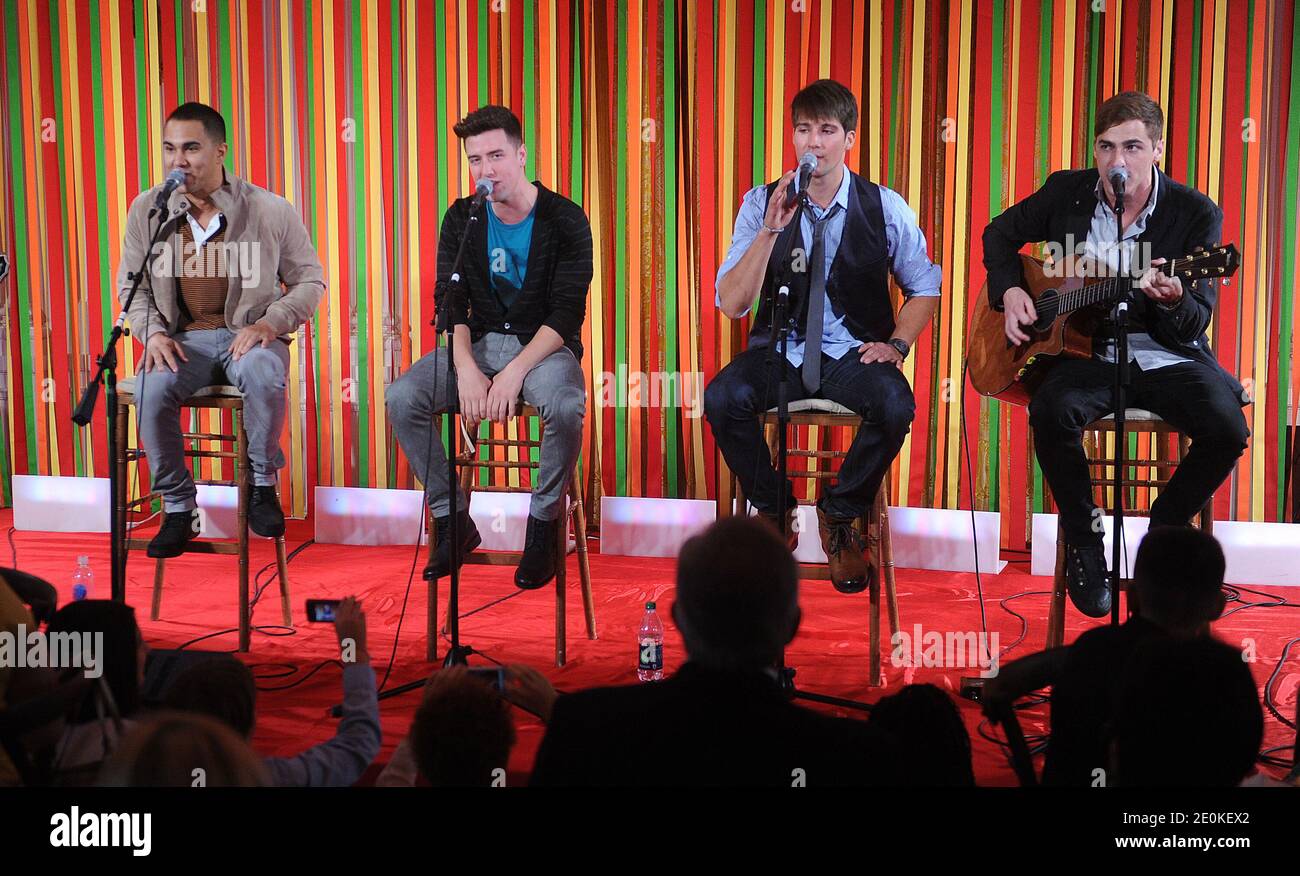 Members Of The Nickelodeon Music Band Big Time Rush Logan Henderson James Maslow Kendall Schmidt And Carlos Pena Jr Attend The First Ever Kids State Dinner At The White House In Washington