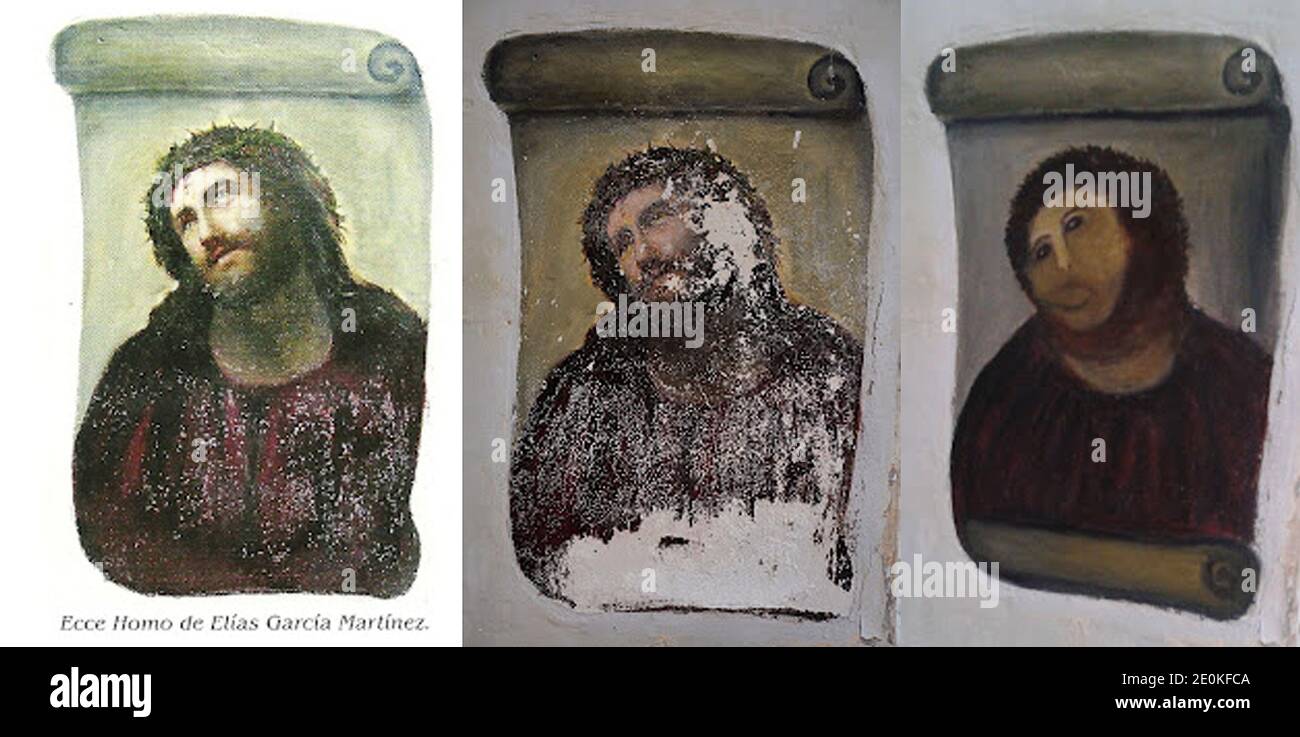 Ecce Homo By 19th century Painter Elias Garcia Martinez On The Walls Of ecce-homo-by-19th-century-painter-elias-garcia-martinez-on-the-walls-of
