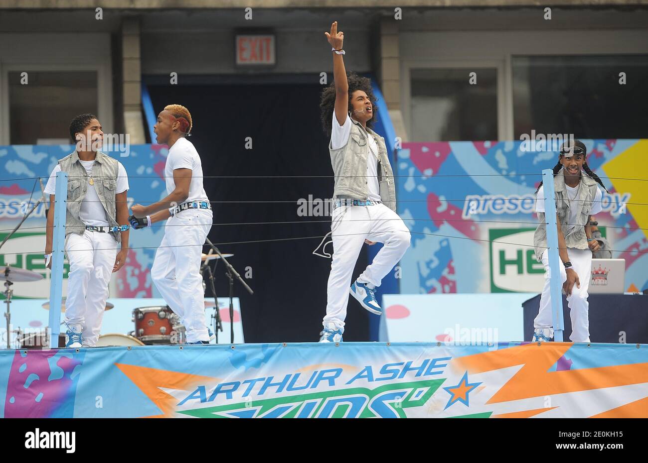 Mindless Behavior attends the Arthur Ashe Kids Day at USTA Billie Jean King National Tennis Center on August 25, 2012 in New York City, NYC, USA. Photo by Brad Barket/ABACAPRESS.COM Stock Photo