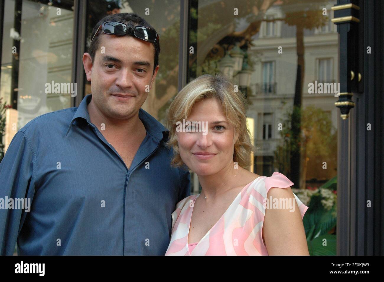 File picture of Stephane Slima and Christine Lemler from French TV Show