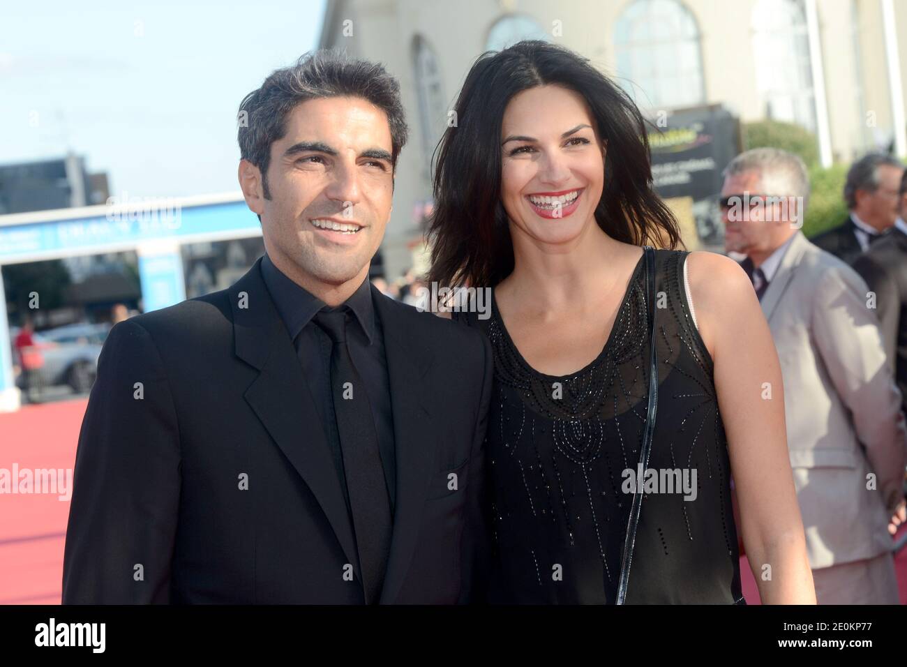 Ary Abittan and Helena Noguerra attending the opening ceremony of the 38th Deauville American Film Festival in Deauville, France on August 31, 2012. Photo by Nicolas Briquet/ABACAPRESS.COM Stock Photo