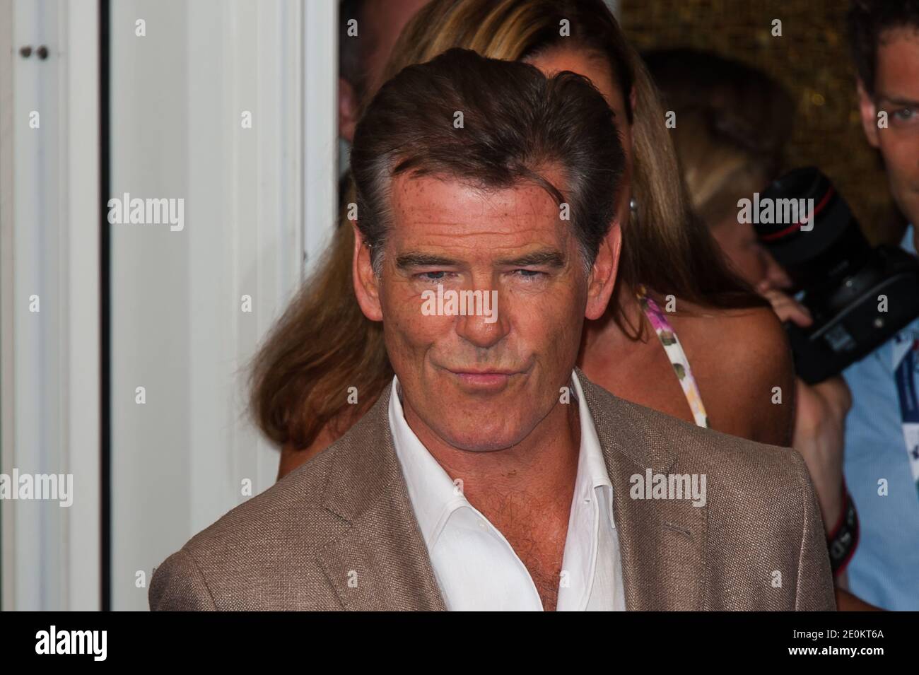 Pierce Brosnan attending the 'Love is all you need' (Den Skaldede Frisor) Photocall during the