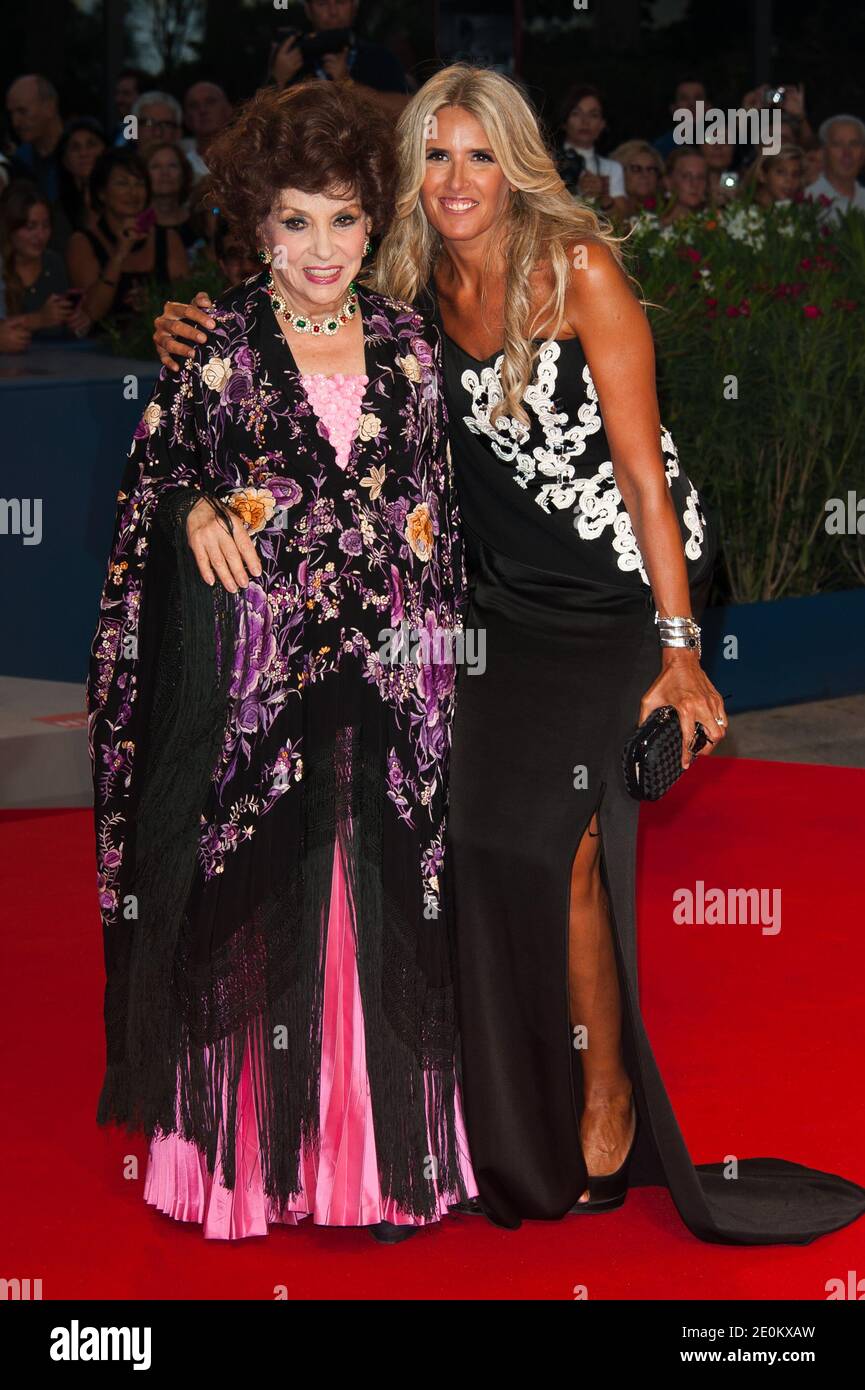 Gina Lollobrigida and Tiziana Rocca attending the Lines Of Wellington ...