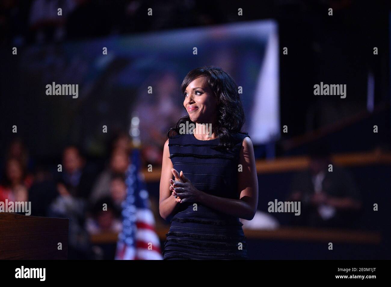 Actress Kerry Washington speaks during the final day of the Democratic ...