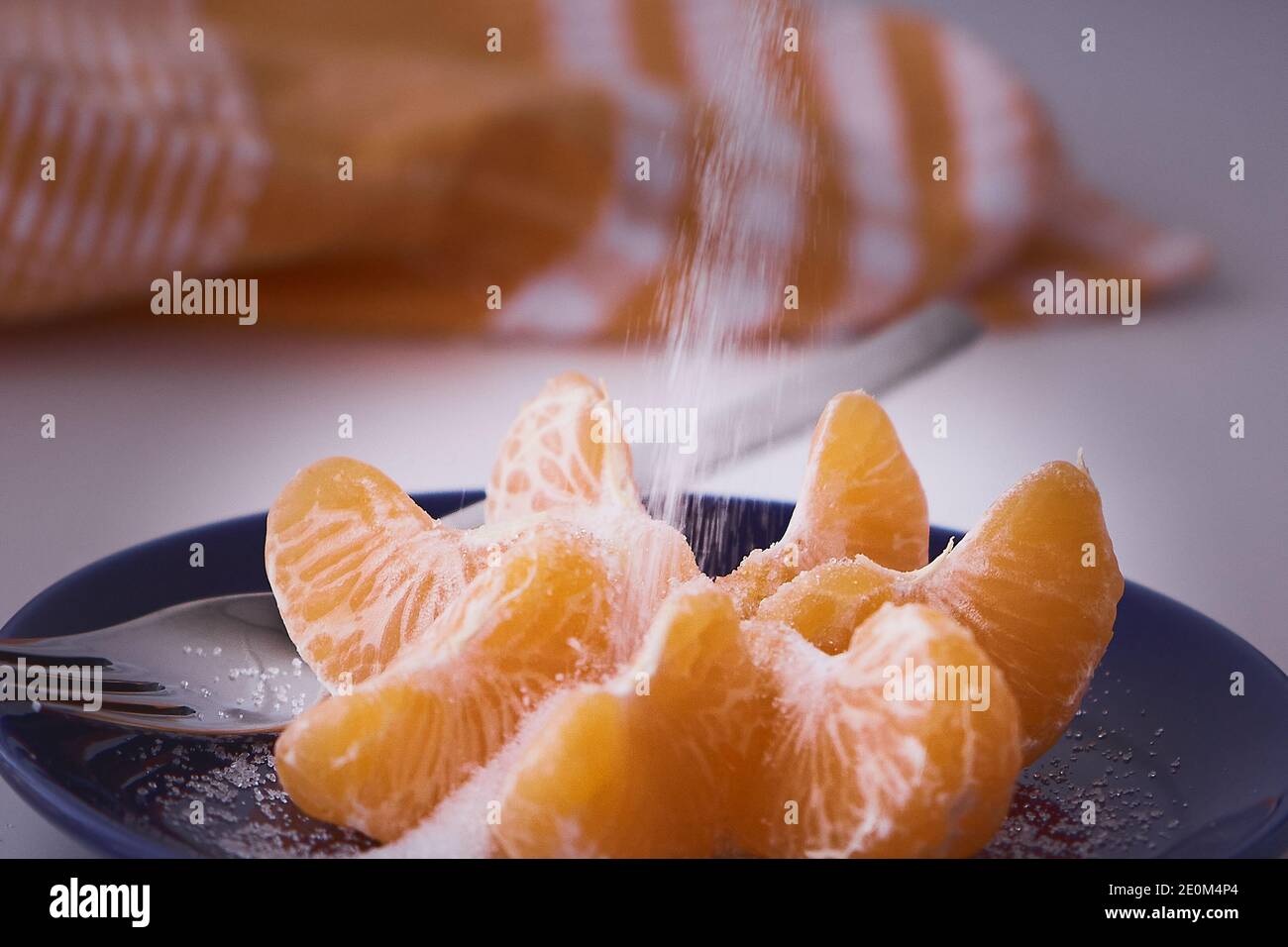 Orange clementines ready to be eaten. Orange fruit, fresh and natural