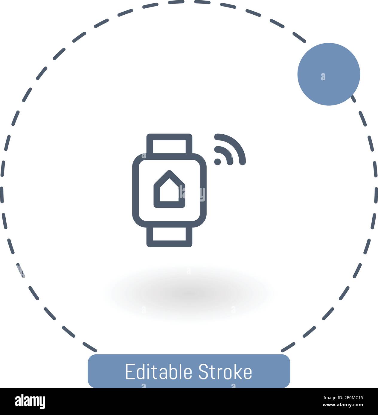 smarthome vector icon editable stroke outline icons for web and mobile Stock Vector