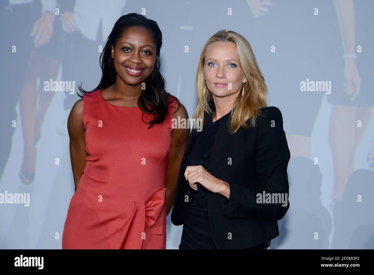 Ele Asu and Adrienne de Mallerey attending the press conference of D8 and D17 Group Canal Plus TV Presentation at Le Carrousel du Louvre in Paris, France on September 20, 2012. Photo by Nicolas Briquet/ABACAPRESS.COM Stock Photo