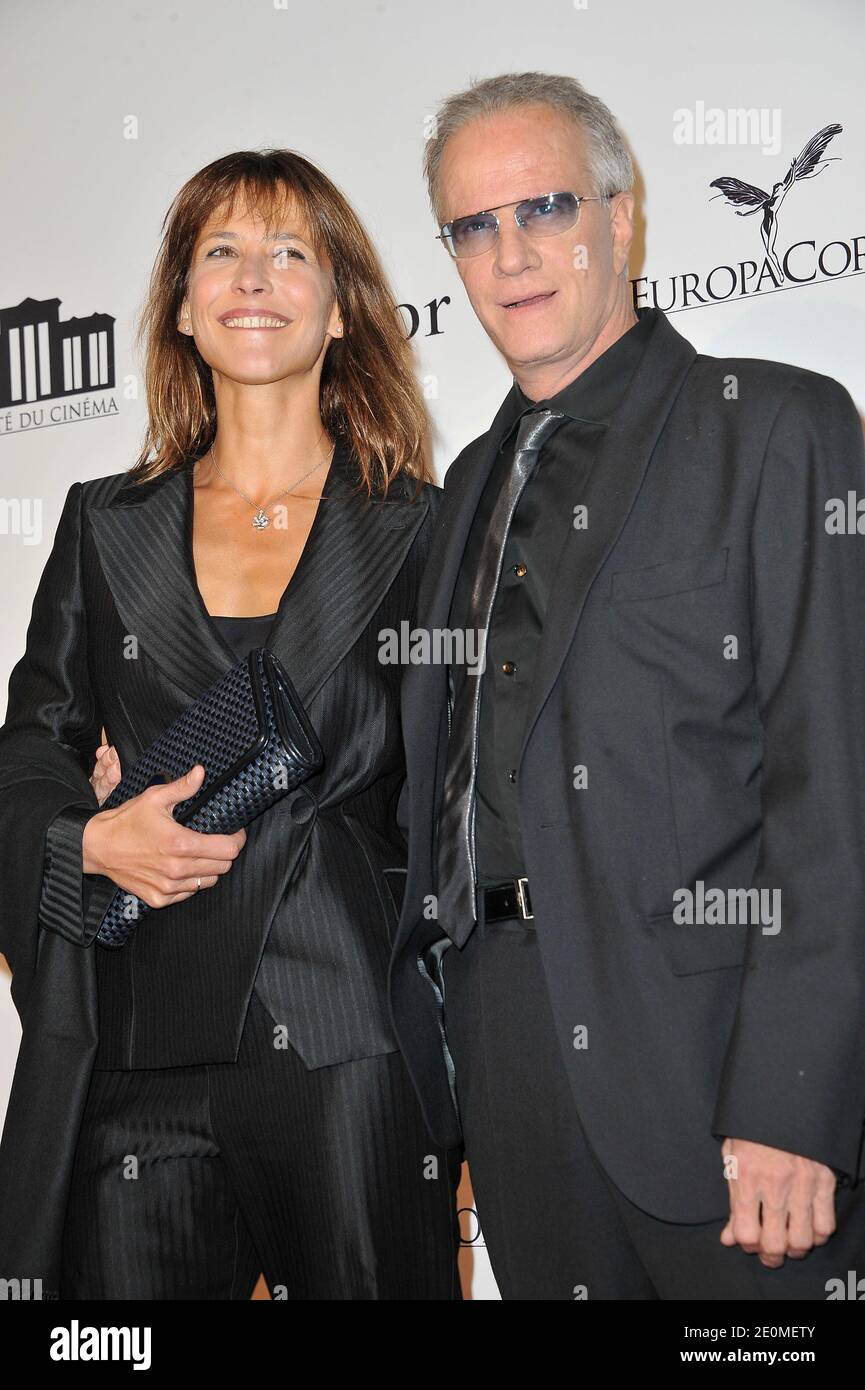 Sophie Marceau and Christophe Lambert attending 'La Cite Du Cinema' opening in Saint-Denis, Suburb of Paris, France on September 21, 2012. Photo by Giancarlo Gorassini/ABACAPRESS.COM Stock Photo