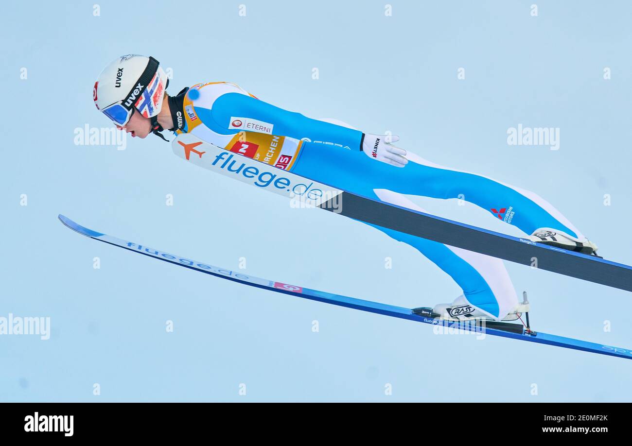 Halvor Egner GRANERUD, NOR   in action at the Four Hills Tournament Ski Jumping at Olympic Stadium, Grosse Olympiaschanze in Garmisch-Partenkirchen, Bavaria, Germany, January 01, 2021.  © Peter Schatz / Alamy Live News Stock Photo