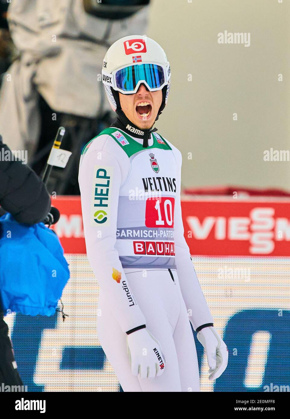 Johann Andre FORFANG, NOR  in action at the Four Hills Tournament Ski Jumping at Olympic Stadium, Grosse Olympiaschanze in Garmisch-Partenkirchen, Bavaria, Germany, January 01, 2021.  © Peter Schatz / Alamy Live News Stock Photo