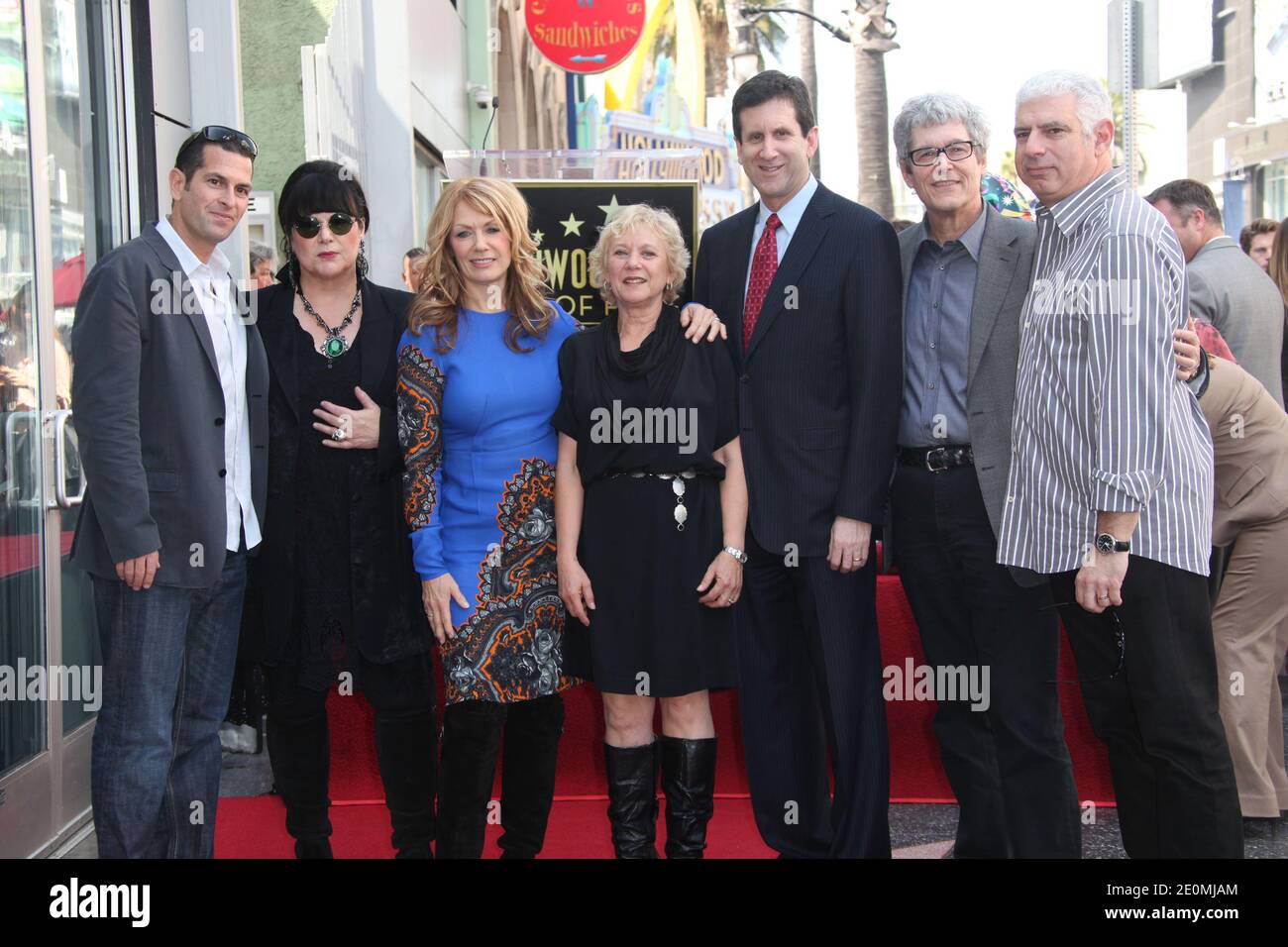 Ann Wilson and Nancy Wilson of Heart receive a star on the Hollywood