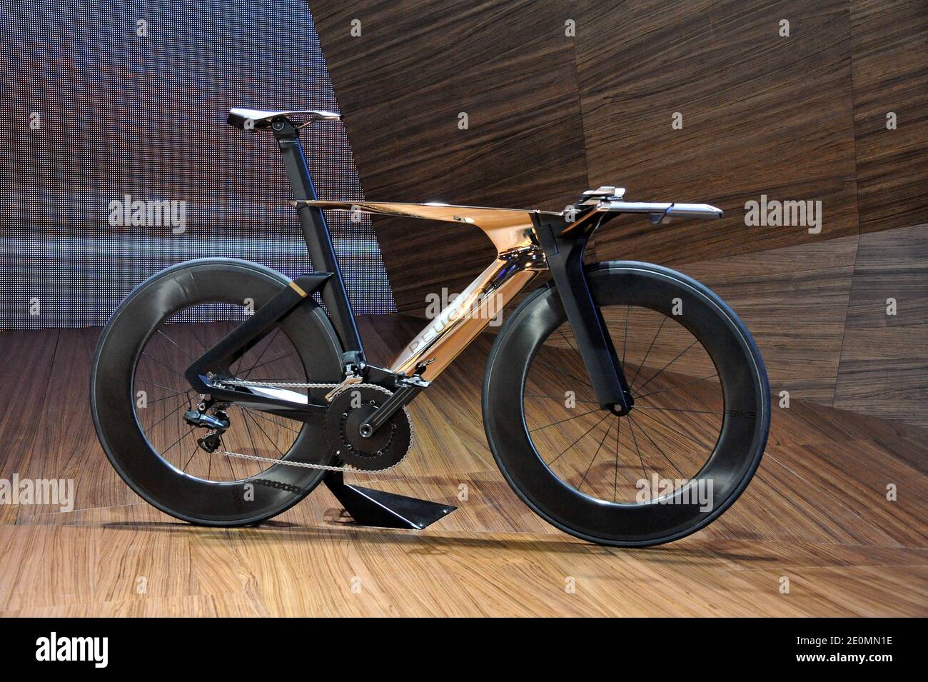 The Peugeot Onyx concept bike during the first press day of the