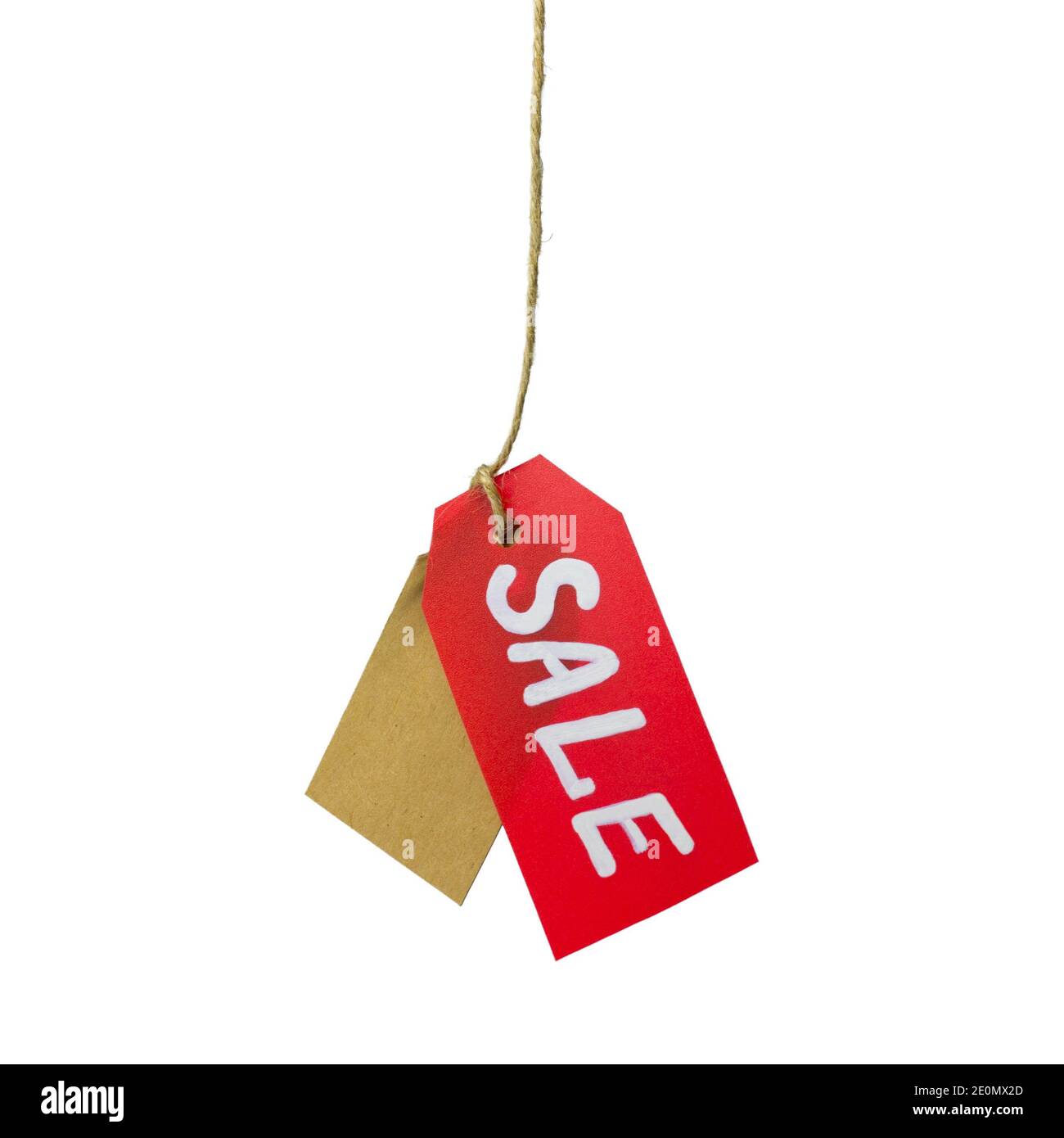 price stickers isolated on white background Stock Photo - Alamy