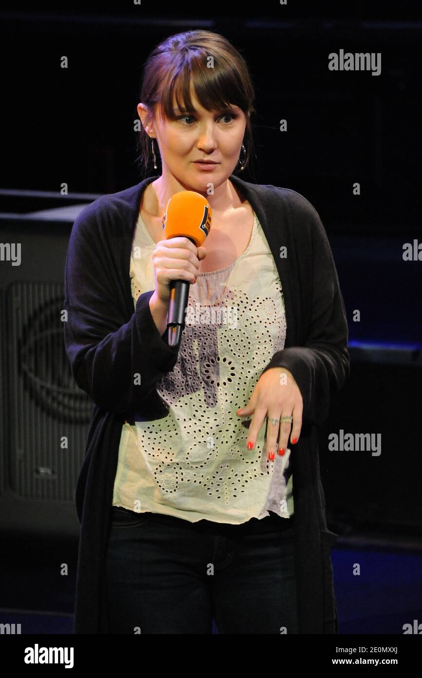 Charline Roux, (Le Mouv') at the Radio France Press Conference, held at La  Maison de La Radio, in Paris, France, on September 4, 2012. Photo by  Laurene Favier/ABACAPRESS.COM Stock Photo - Alamy