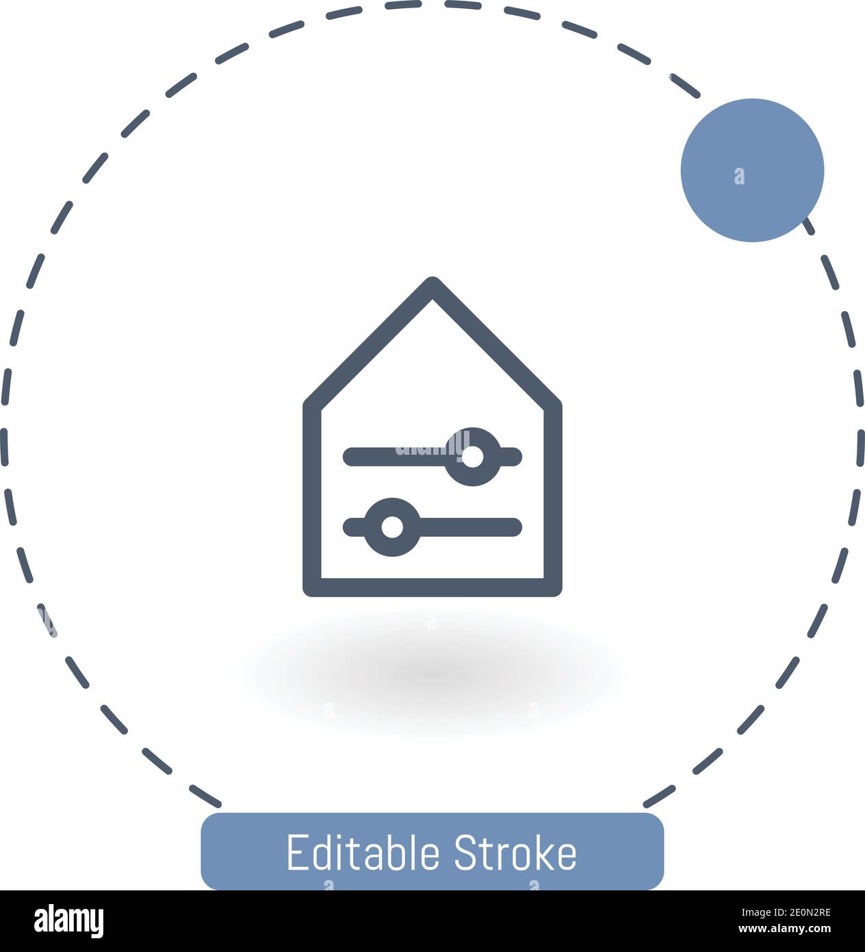 smarthome vector icon editable stroke outline icons for web and mobile Stock Vector