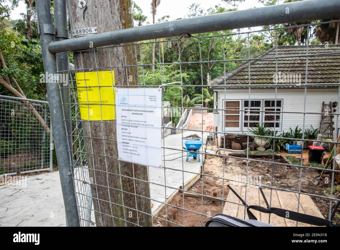Australian home being built renovated in Sydney,NSW,Australia Stock Photo