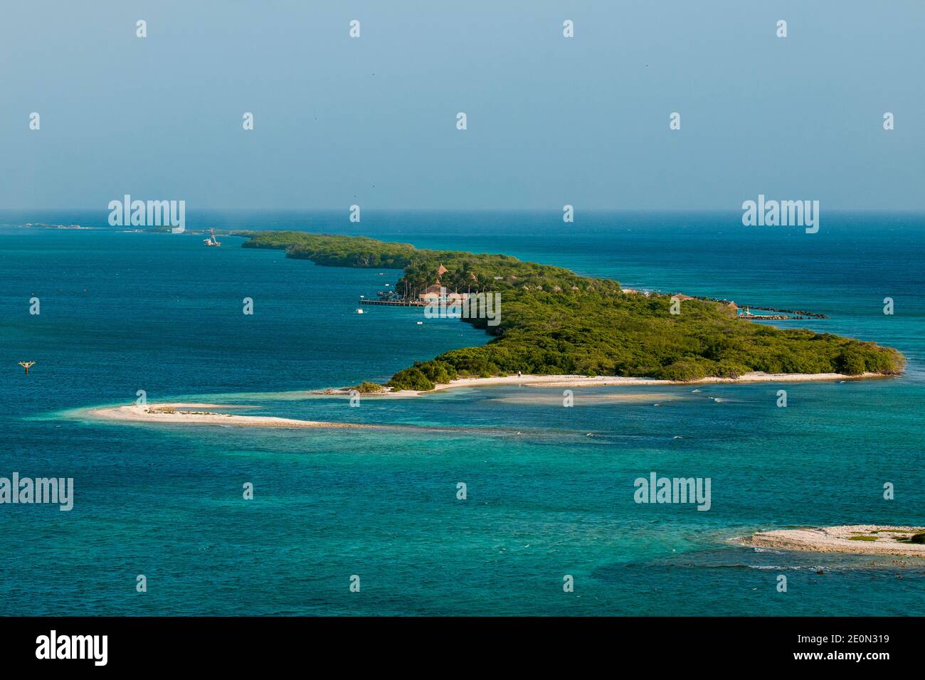 De Palm Island near,  Willemstad, Curacao. Stock Photo
