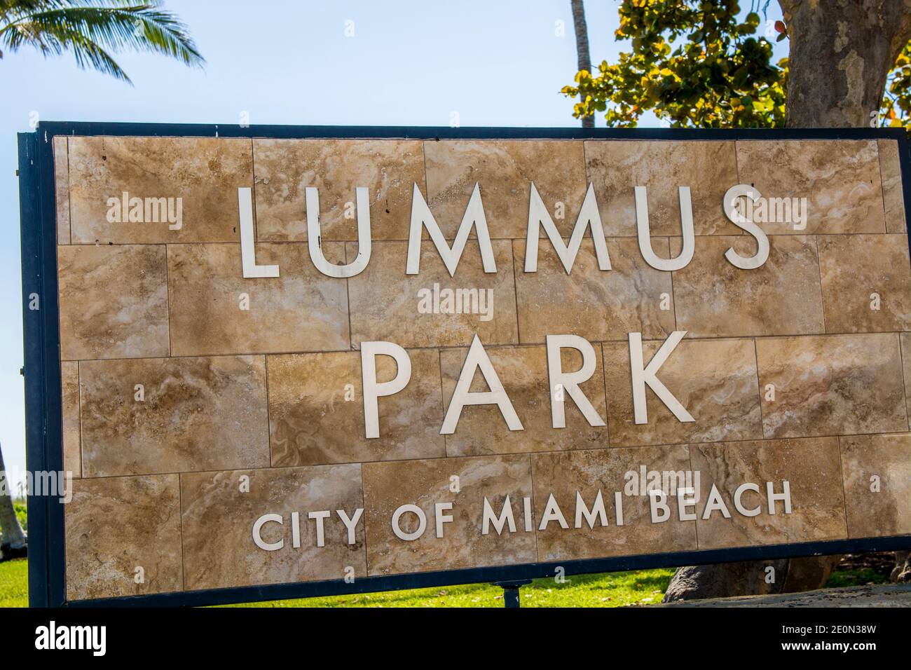 Lummus Park Art Deco architecture in South Beach district, Miami, Florida. Stock Photo