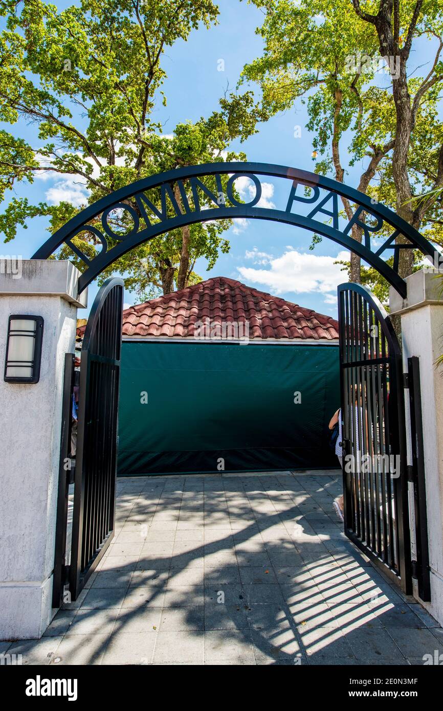 Maximo Gomez Park, (Domino Park), Little Havana district, Miami