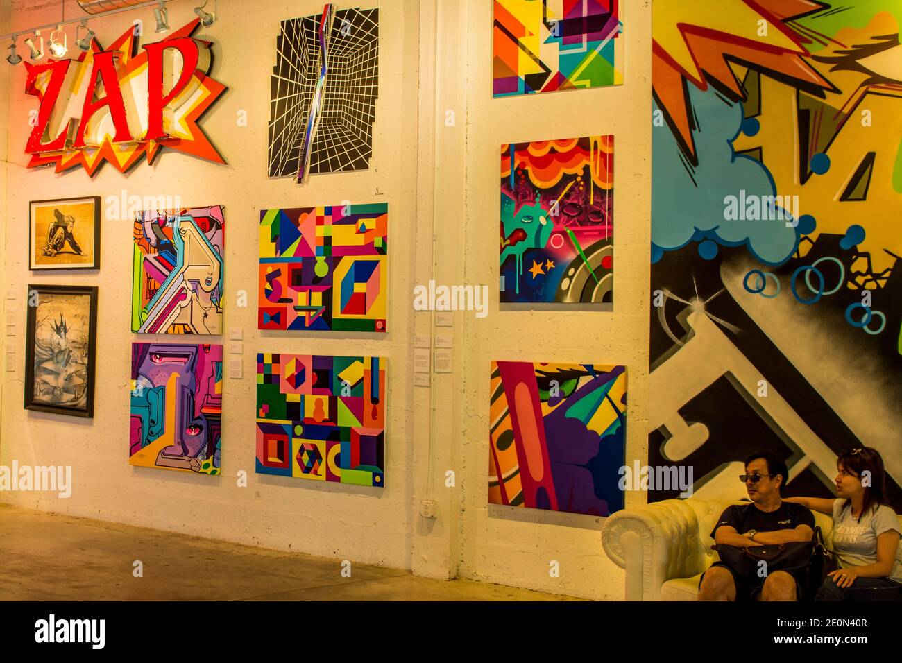 Art gallery in Wynwood Walls district Midtown, Micami, Florida Stock Photo
