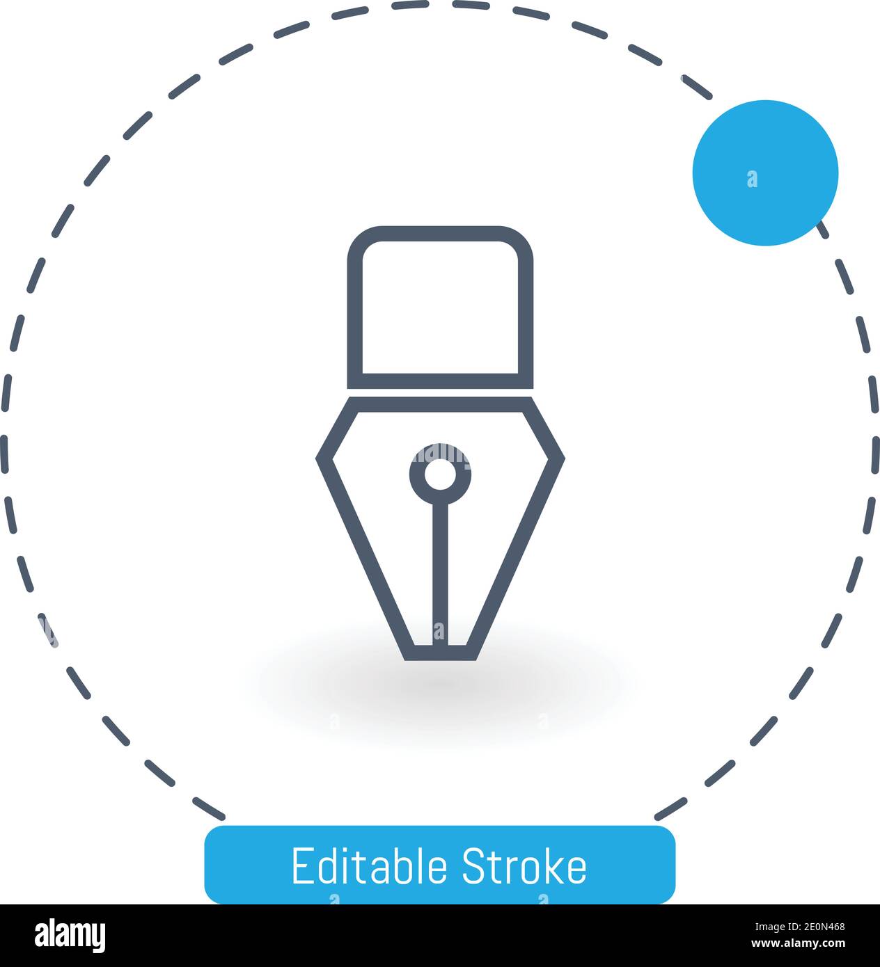 pen vector icon editable stroke outline icons for web and mobile Stock ...