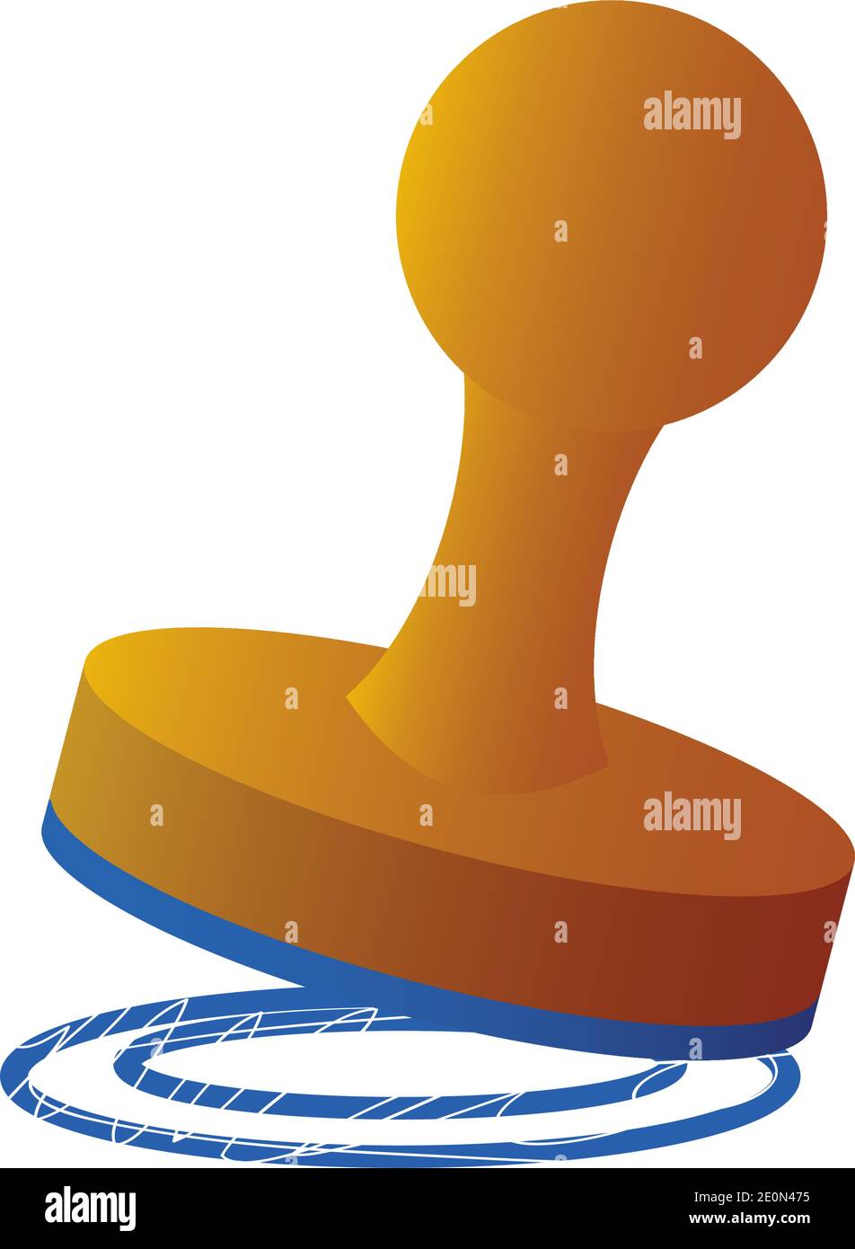 postal service, wood seal post service concept icon vector illustration ...