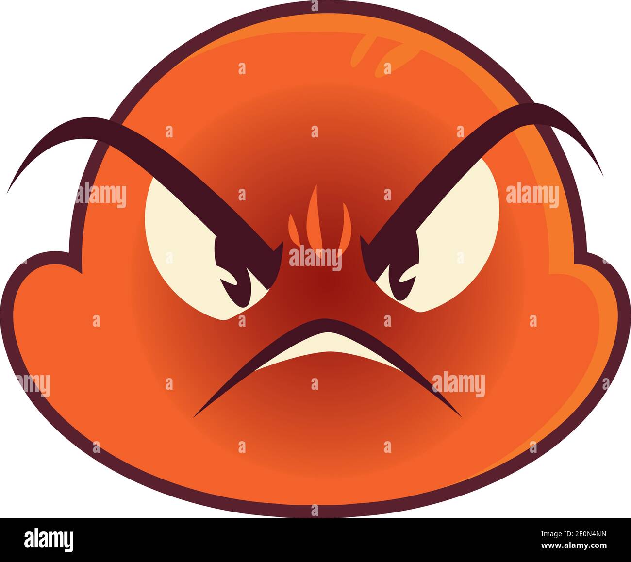 funny emoji, emoticon angry face expression social media Stock Vector ...